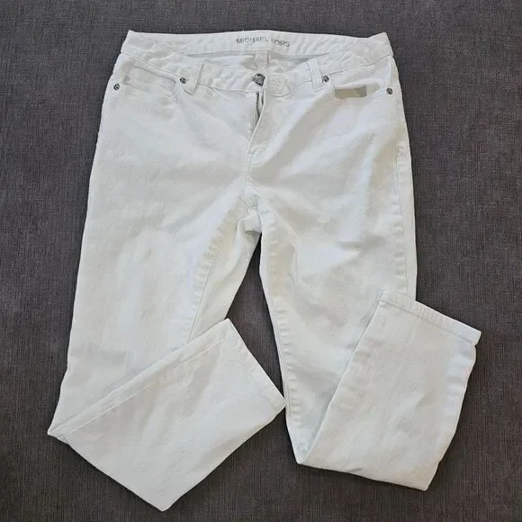 Michael kors Women's White Skinny Jeans Size 2 - Picture 3 of 8